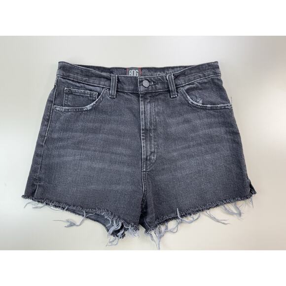 BDG Pants - BDG Womens Denim Cut Off Jean Shorts 29 Black Girlfriend High Rise Cowboy Rock